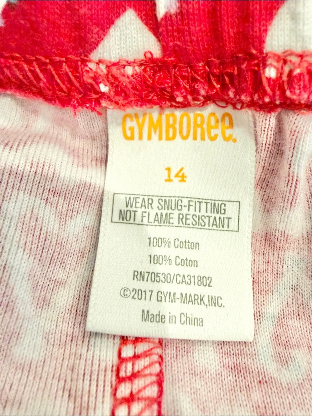 Gymboree Christmas Pajamas Gingerbread Girls 14 Cotton